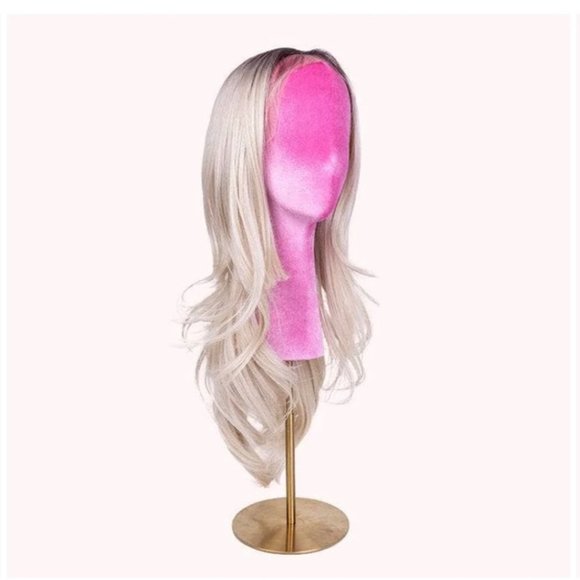 INH blonde rooted synthetic 22” barbie costume halloween wig - Picture 2 of 7